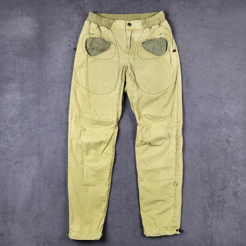 E9 Rondo Slim Climbing Pants Mens Large Avocado Green Made in Italy S19-UTR007